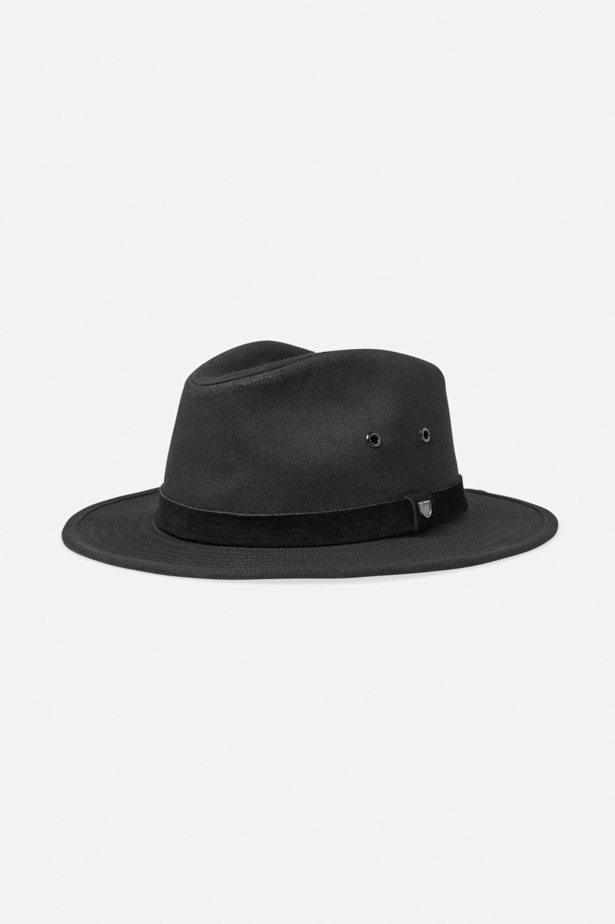 Brixton Messer Utility Adventure Fedora フェドーラ レディース 黒 | CVNKO0935