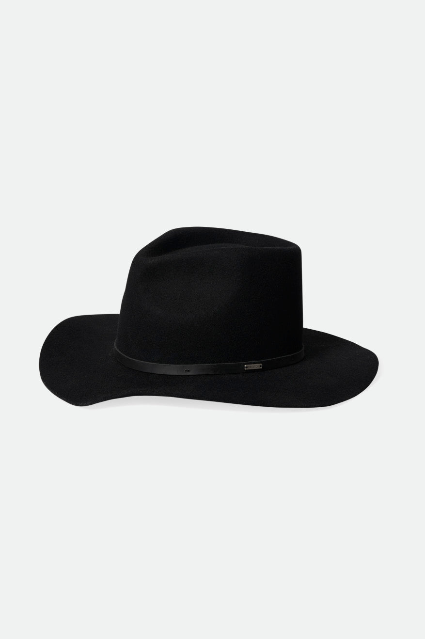 Brixton Whiskey River Cowboy Hat ハット レディース 黒 | QWAYU9438