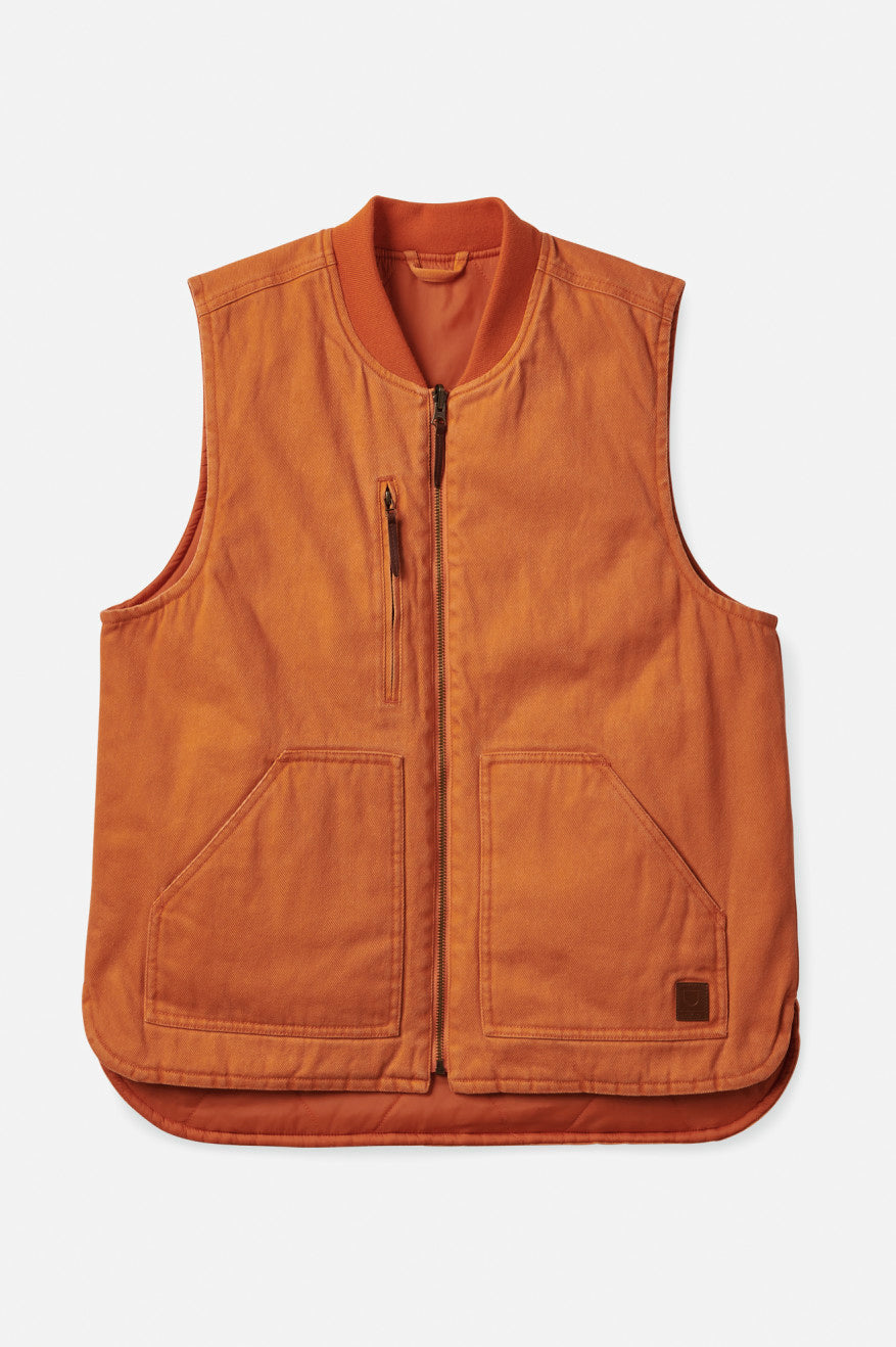 Brixton Abraham Reversible Vest ジャケット メンズ オレンジ | HIOCL5617