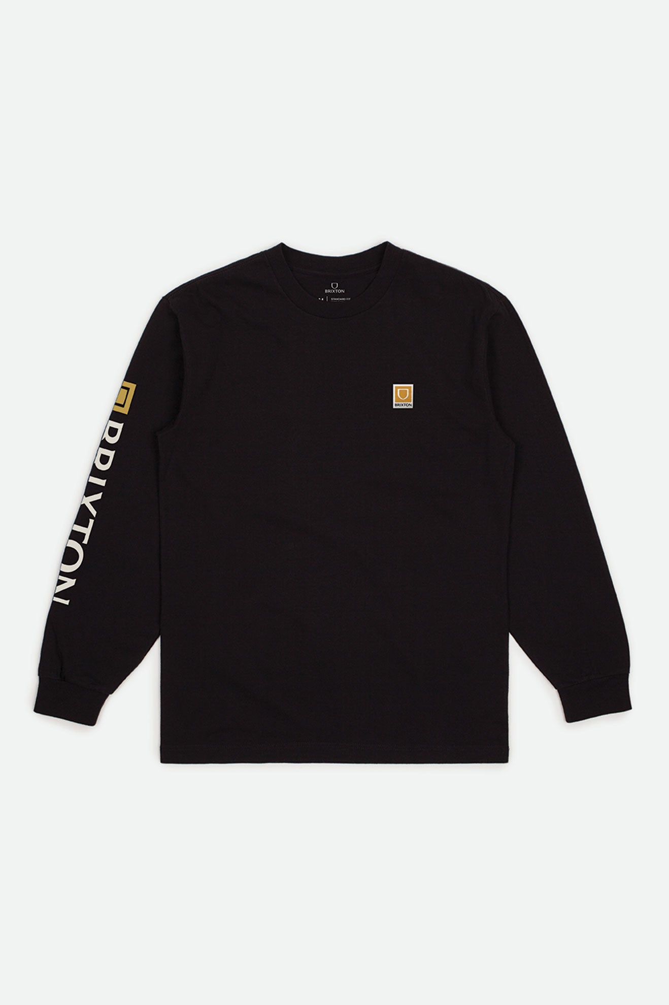 Brixton Beta II L/S Standard トップス メンズ 黒 | UFATH9537