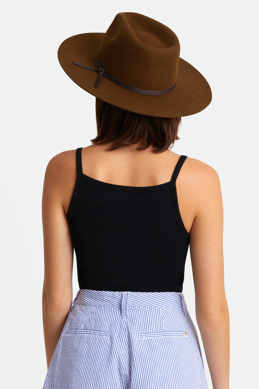 Brixton Cohen Cowboy Hat ハット レディース コー​​ヒー | QRPEO8096