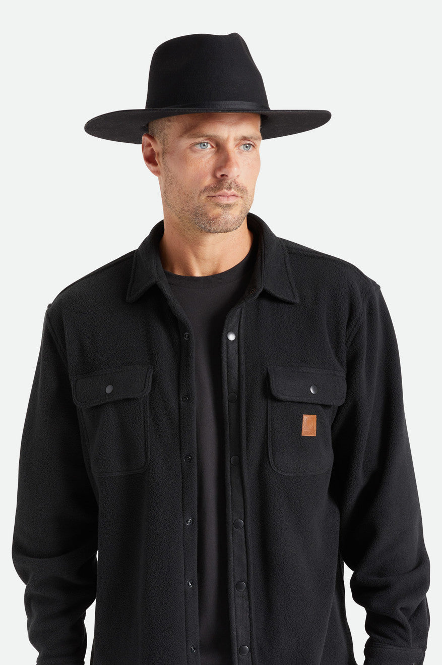 Brixton Cohen Cowboy Hat ハット レディース 黒 | BAFGY8961