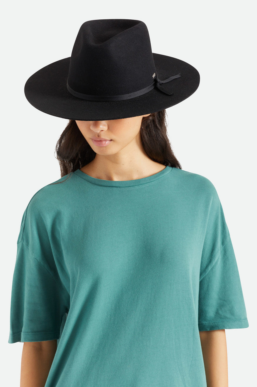 Brixton Cohen Cowboy Hat ハット レディース 黒 | BAFGY8961