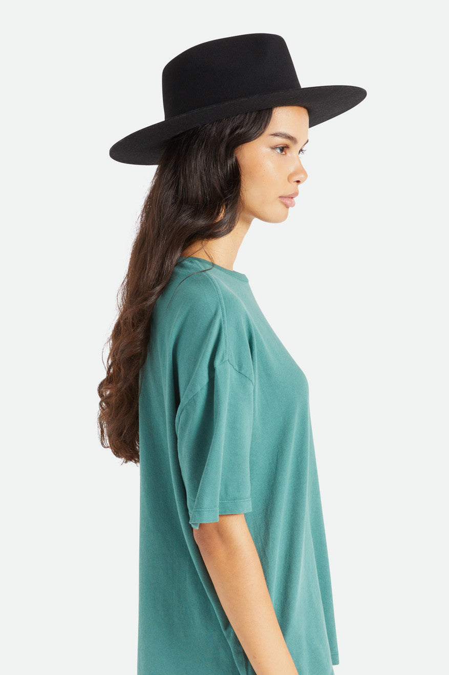 Brixton Cohen Cowboy Hat ハット レディース 黒 | BAFGY8961