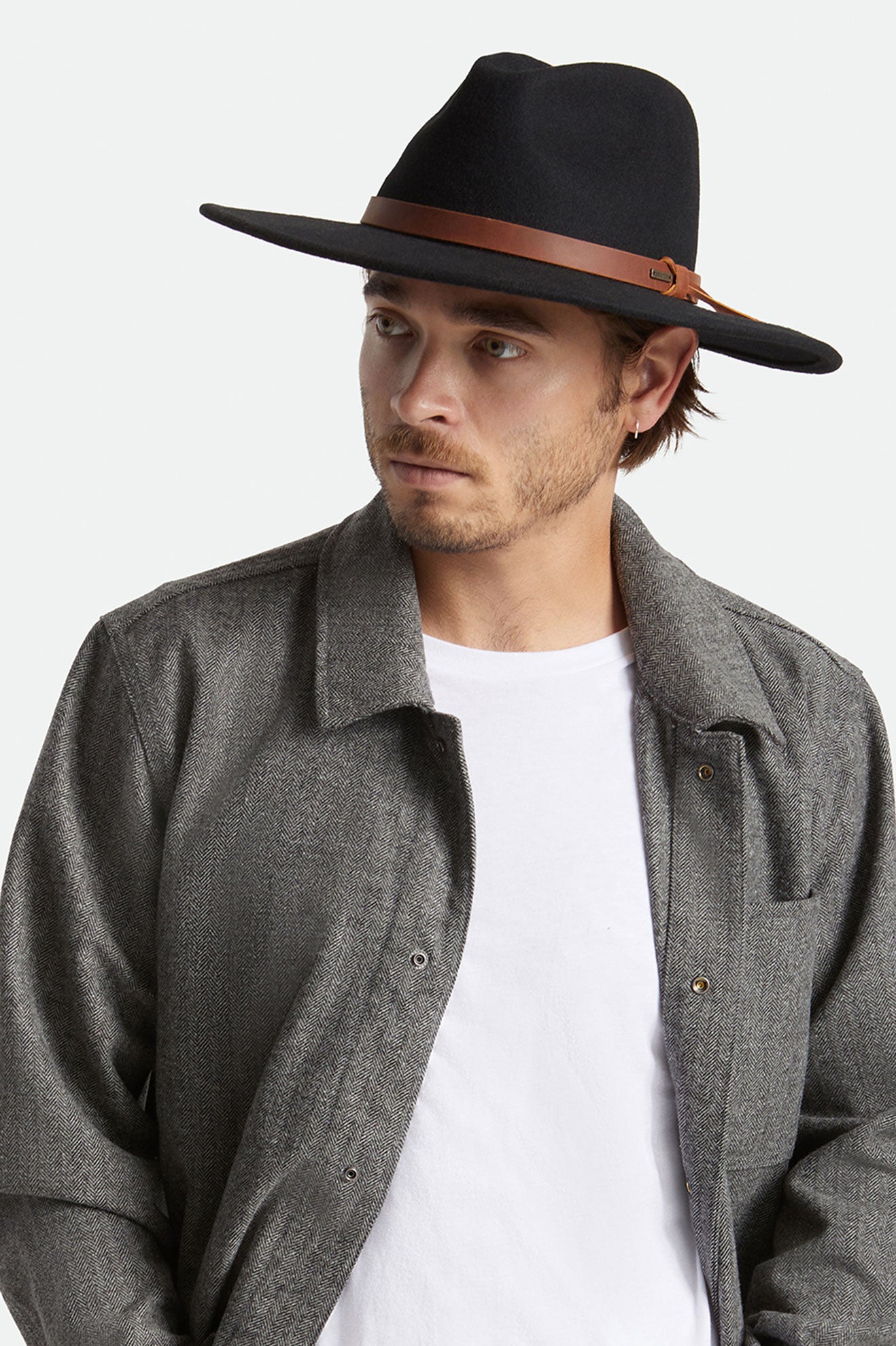 Brixton Field Proper Hat ハット レディース 黒 | BQPIH7481