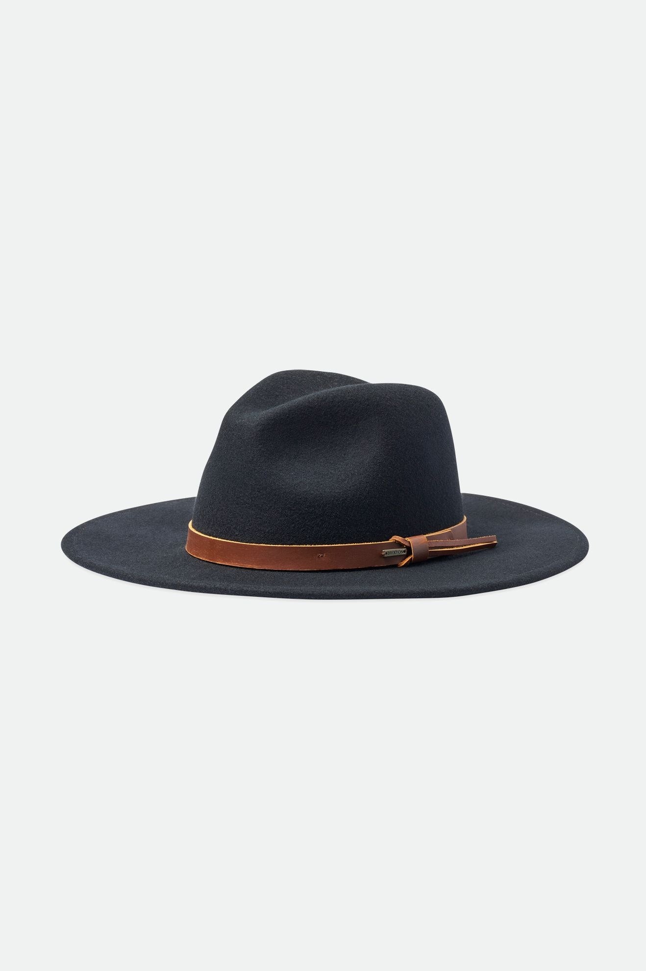 Brixton Field Proper Hat ハット レディース 黒 | BQPIH7481