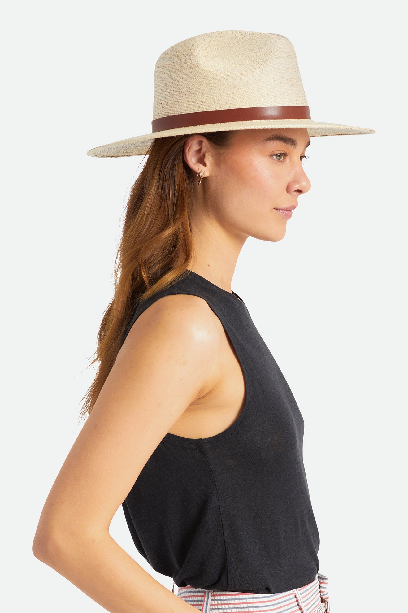 Brixton Field Proper Straw Hat ハット レディース ベージュ | OXCWB8294