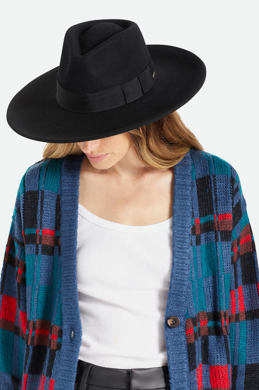 Brixton Joanna Felt Hat ハット レディース 黒 | PQIVS2568