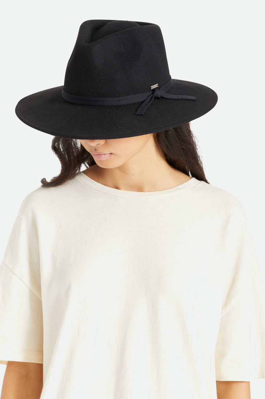 Brixton Joanna Felt Packable Hat ハット レディース 黒 | HXKDN3591