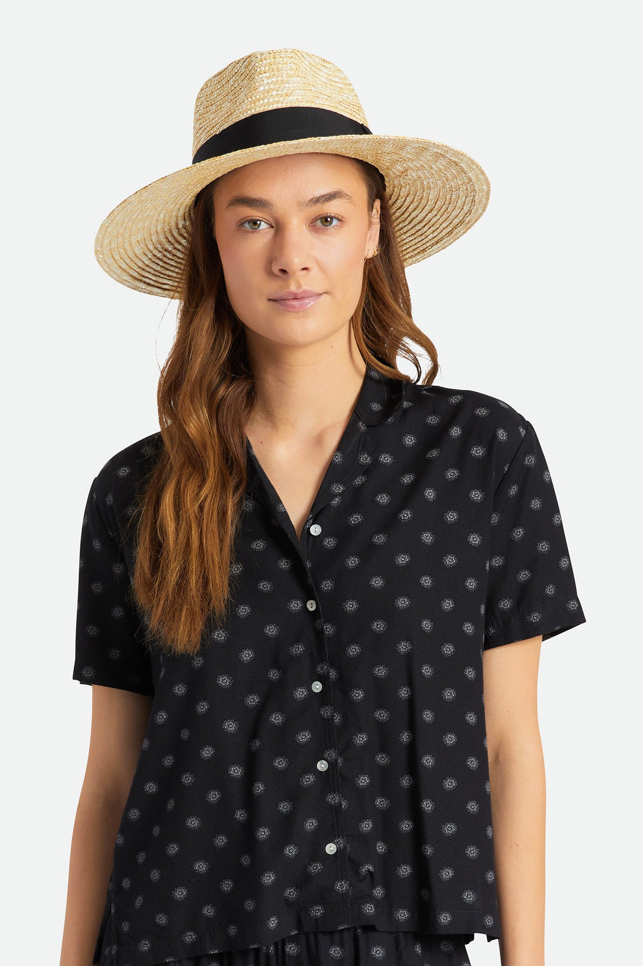 Brixton Joanna Hat フェドーラ レディース オレンジ | UITOB3716