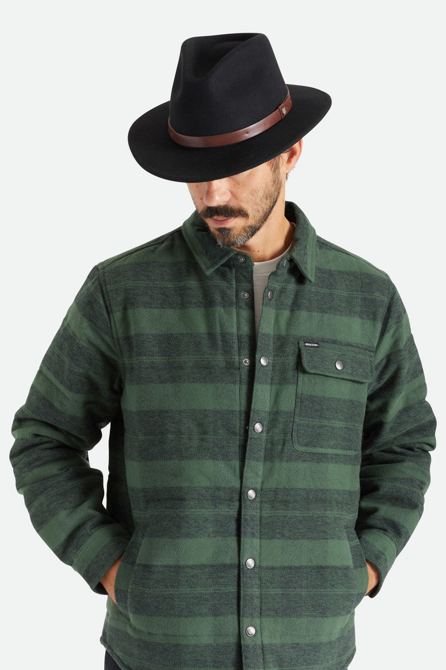 Brixton Messer Fedora フェドーラ レディース 黒 | BSENW0231