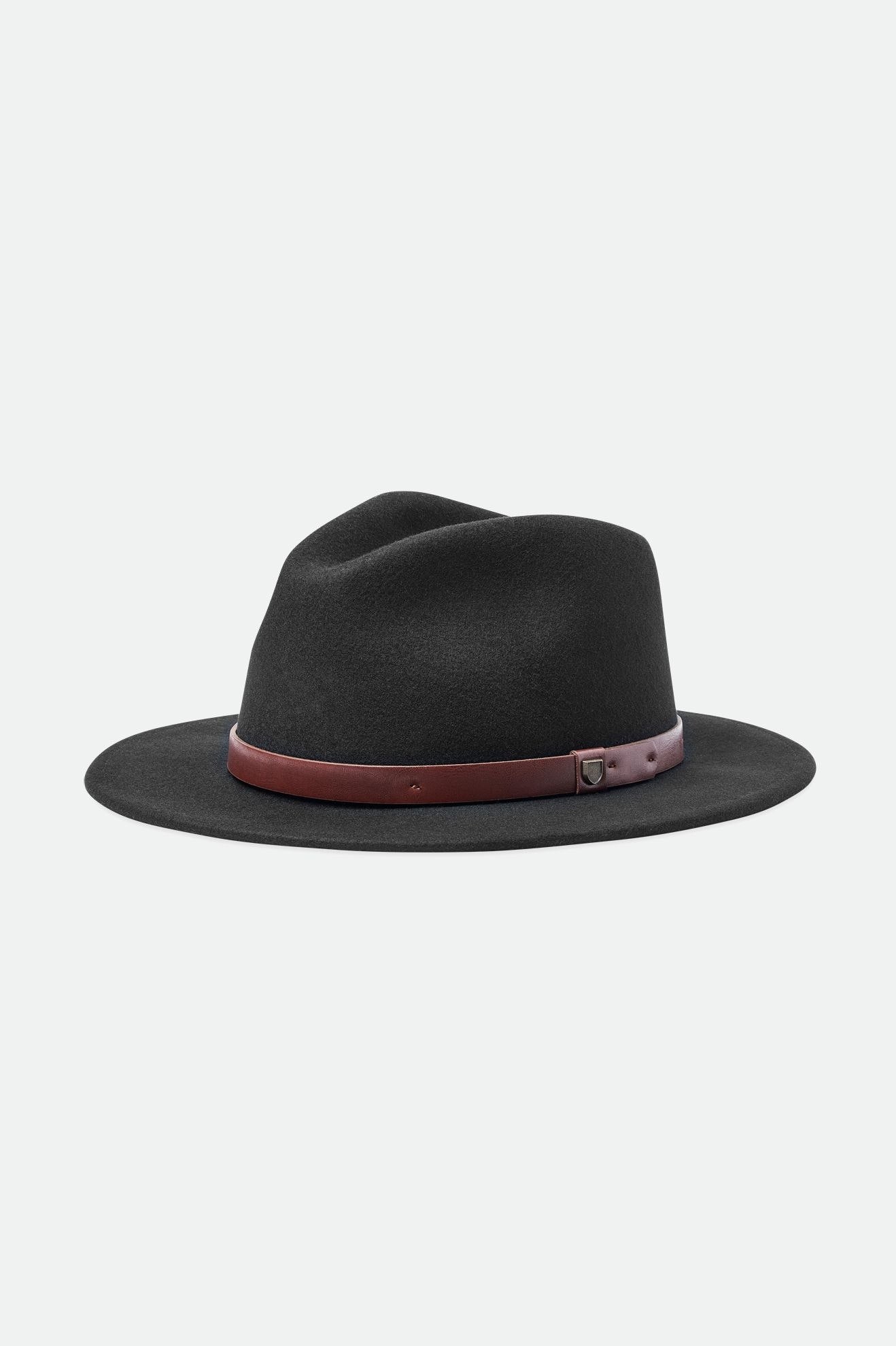 Brixton Messer Fedora フェドーラ レディース 黒 | BSENW0231