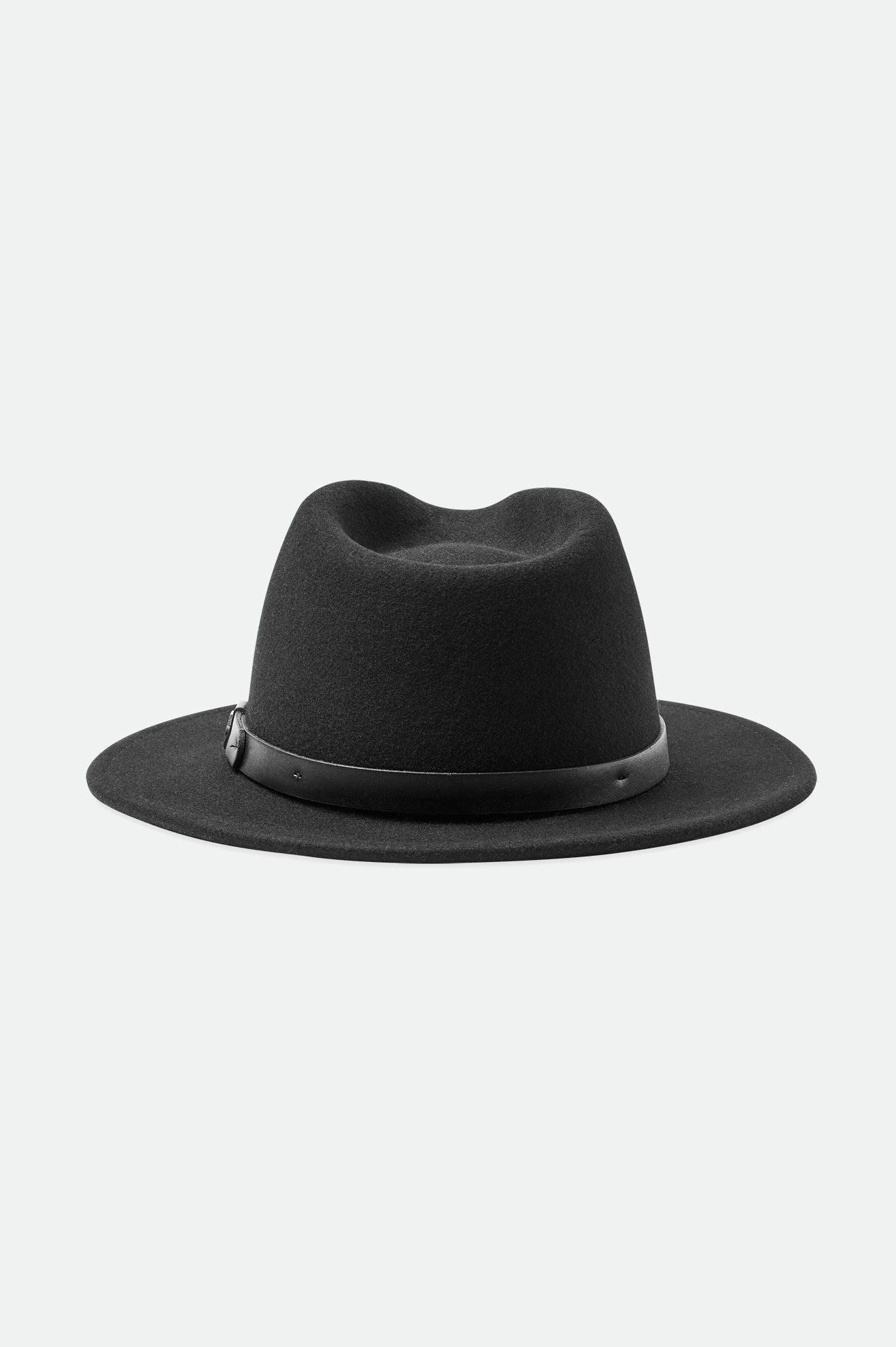 Brixton Messer Fedora フェドーラ レディース 黒 | PMKLS7642