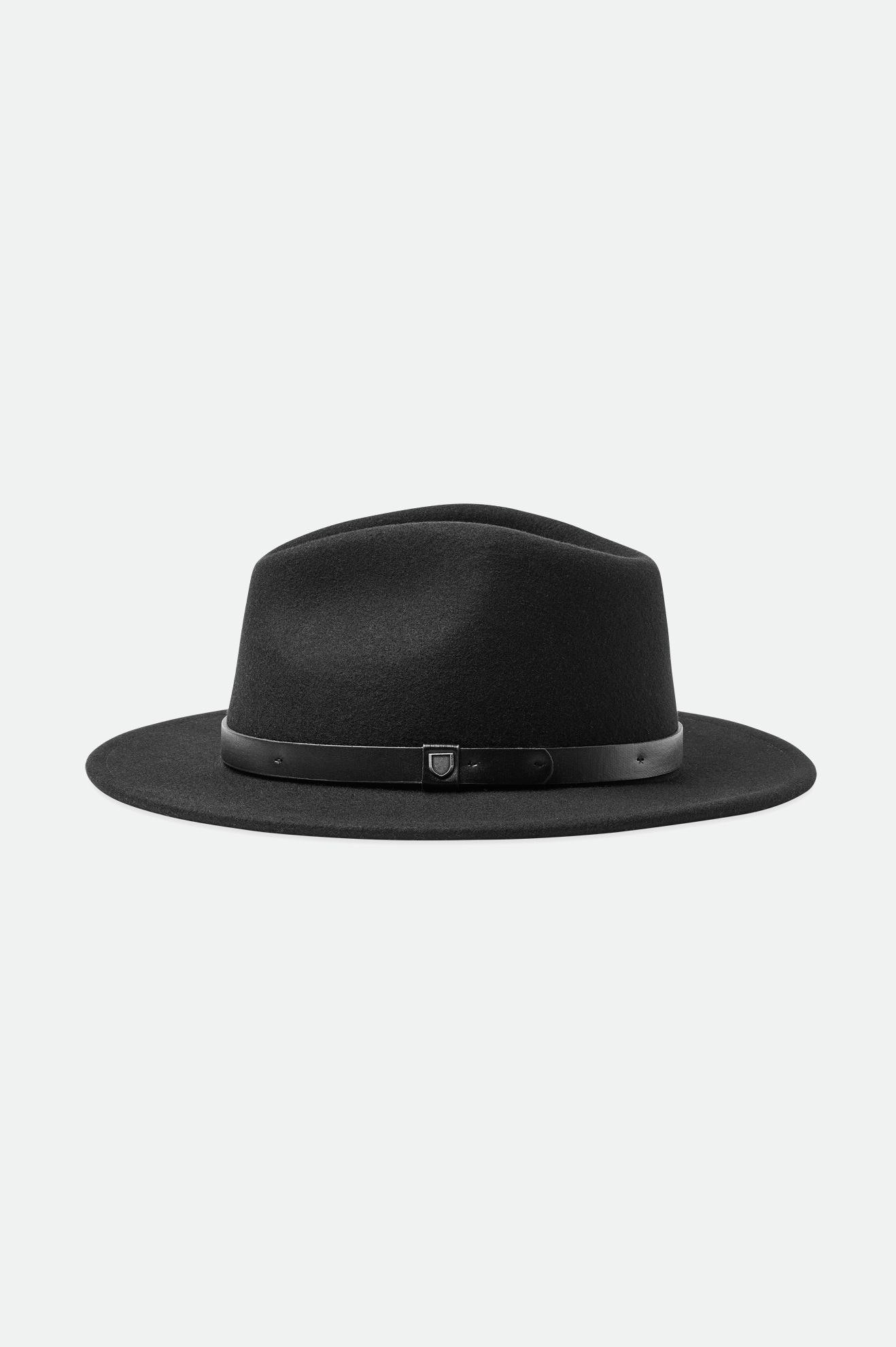 Brixton Messer Fedora フェドーラ レディース 黒 | PMKLS7642