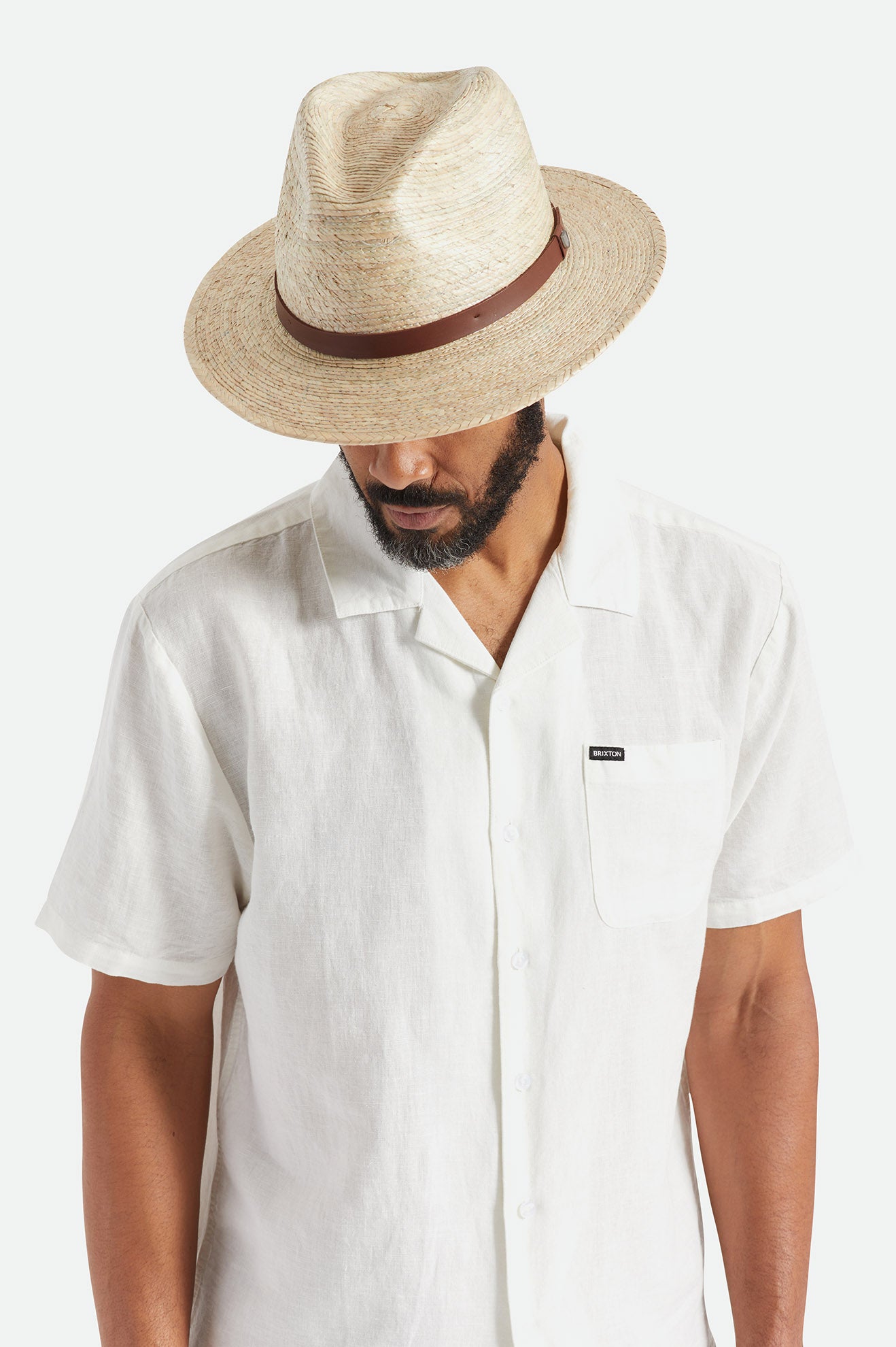 Brixton Messer Straw Fedora フェドーラ レディース ベージュ | SXTEU8630