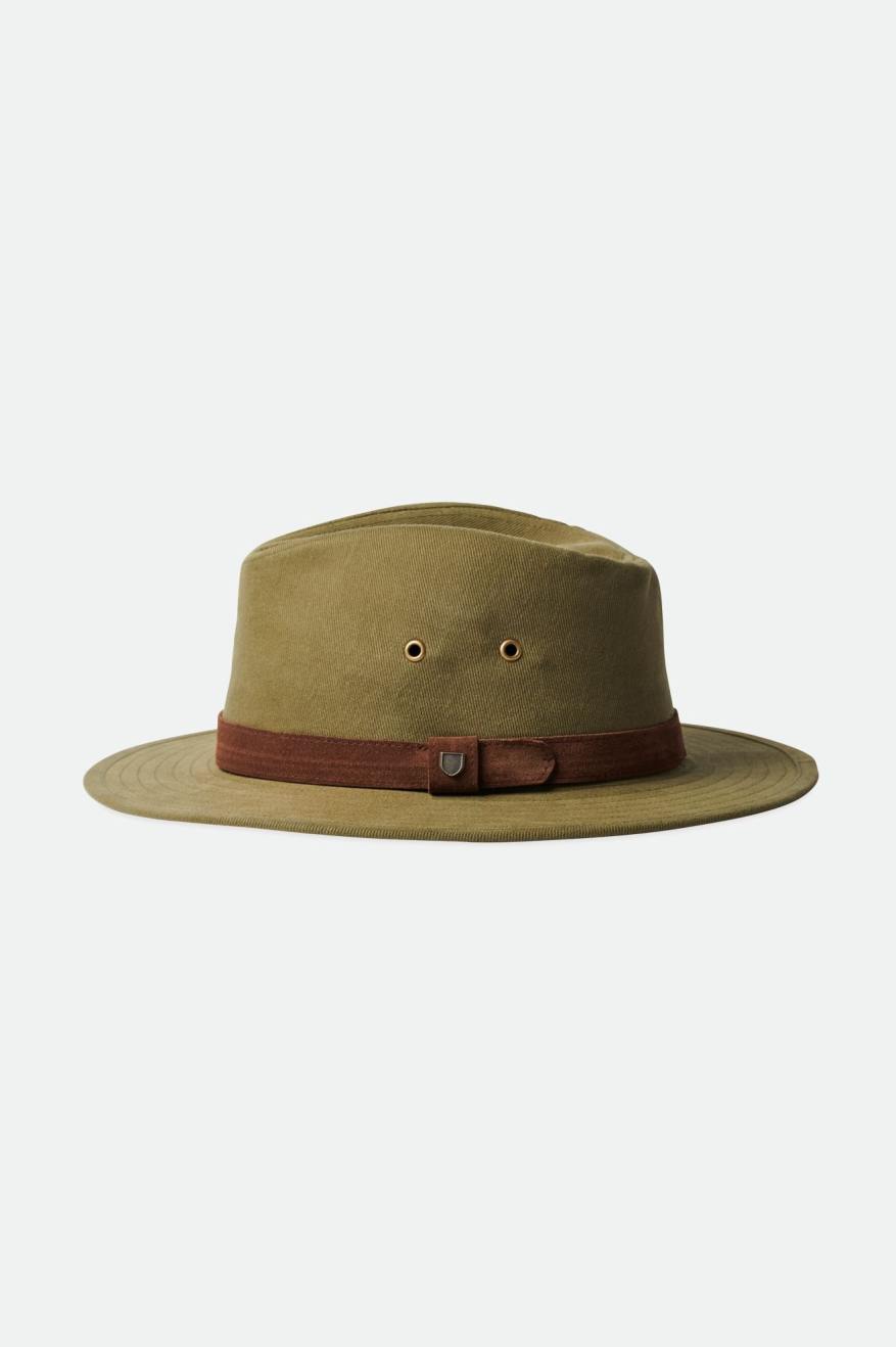 Brixton Messer Utility Adventure Fedora フェドーラ レディース オリーブ | RCESH9475