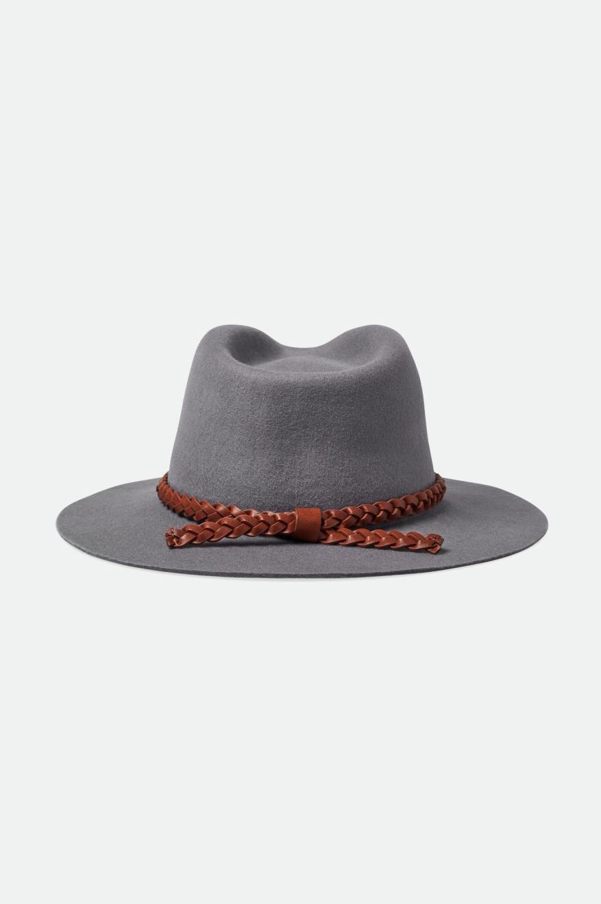 Brixton Messer Western Fedora フェドーラ レディース グレー | IMCTN1824