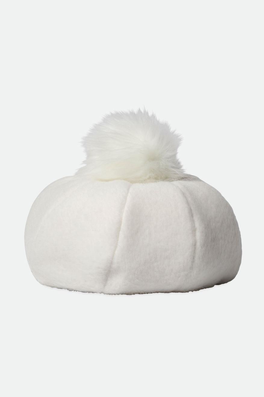 Brixton Natalie Oversized Pom Beret ハット レディース 白 | EPSHB3809