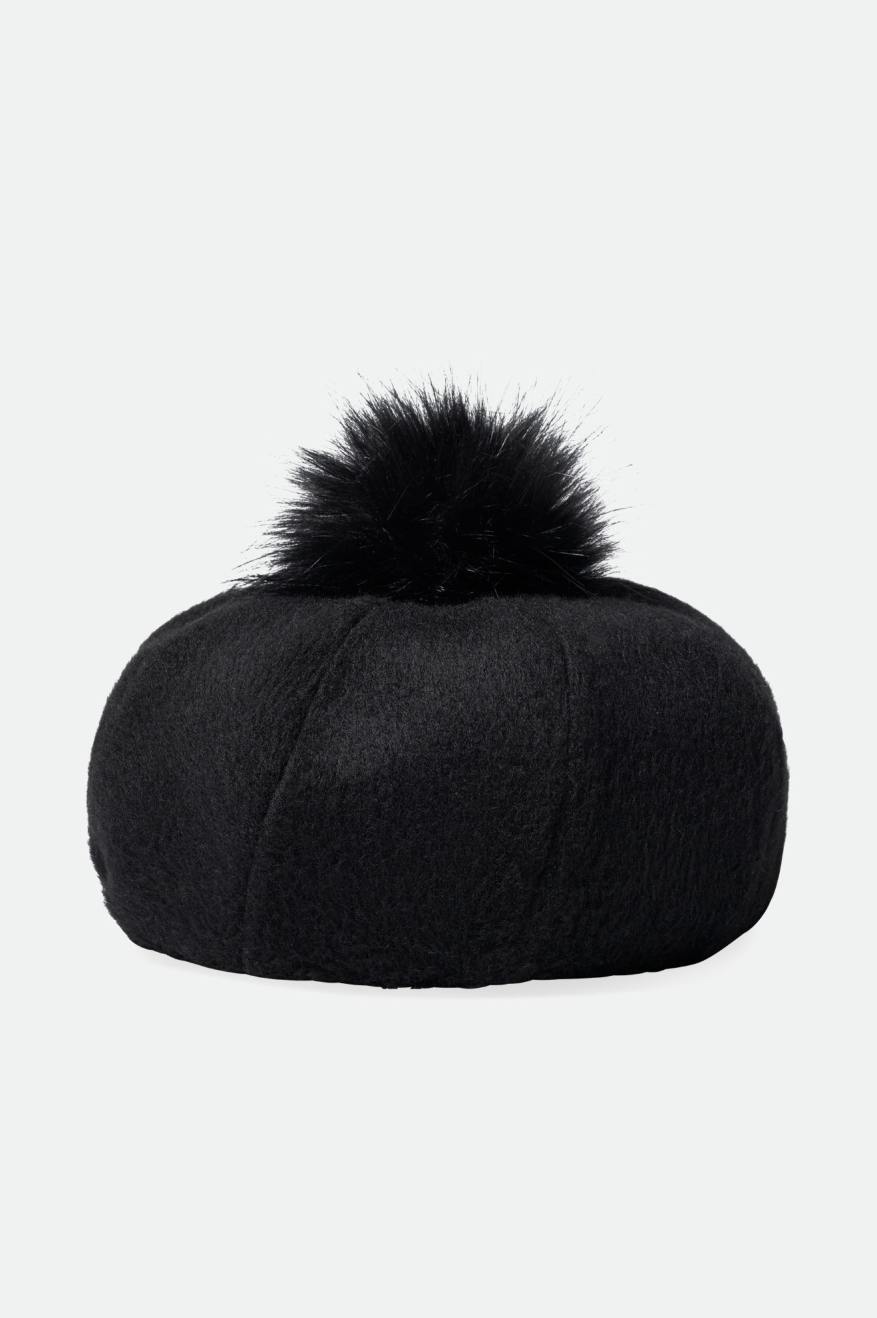 Brixton Natalie Oversized Pom Beret ハット レディース 黒 | KWYNV3419