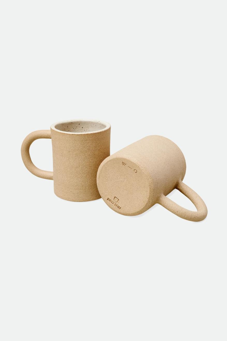 Brixton O-M Hand Crafted セラミック Mug アクセサリー ユニセックす ベージュ | AEKCP5193