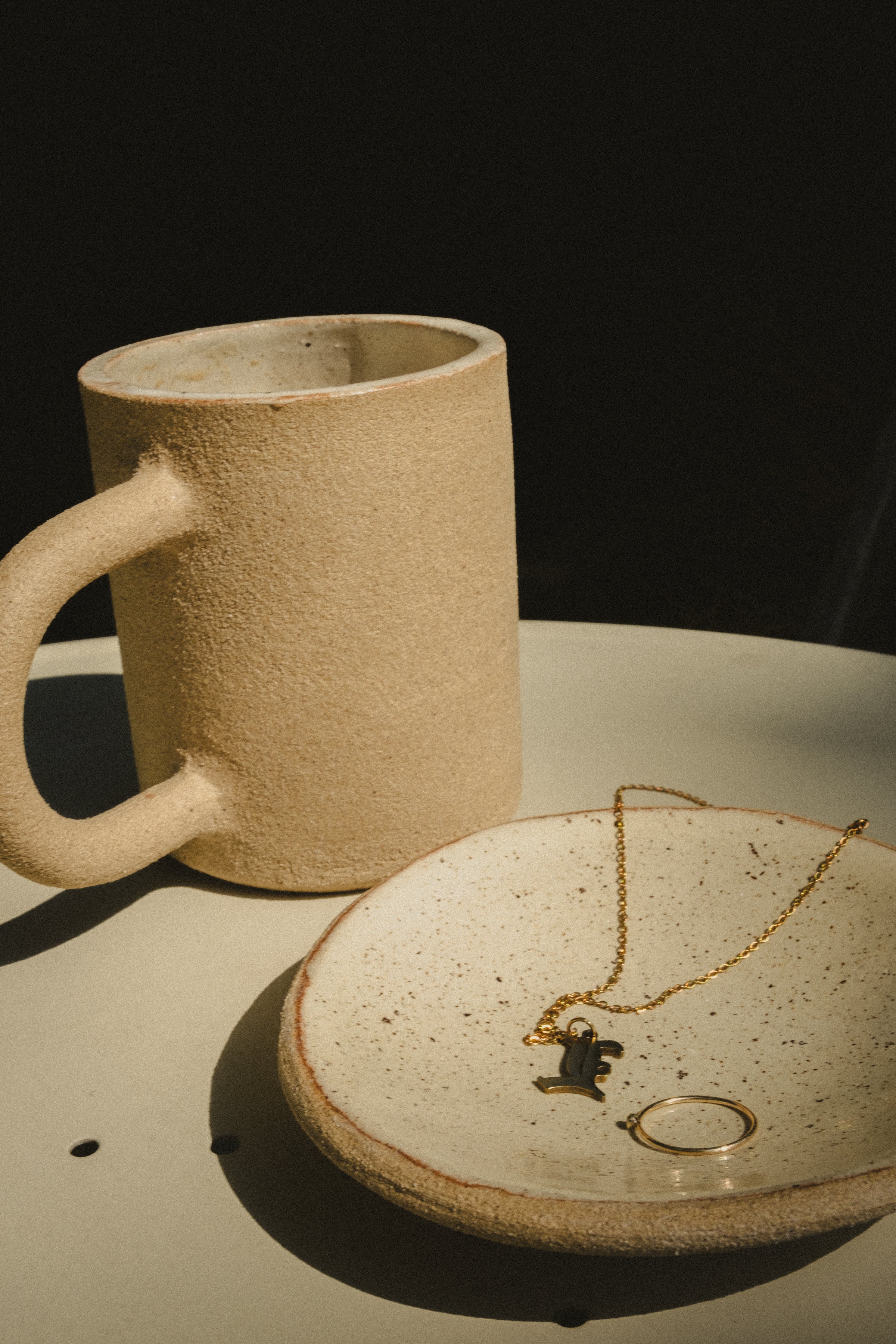 Brixton O-M Hand Crafted セラミック Mug アクセサリー ユニセックす ベージュ | AEKCP5193