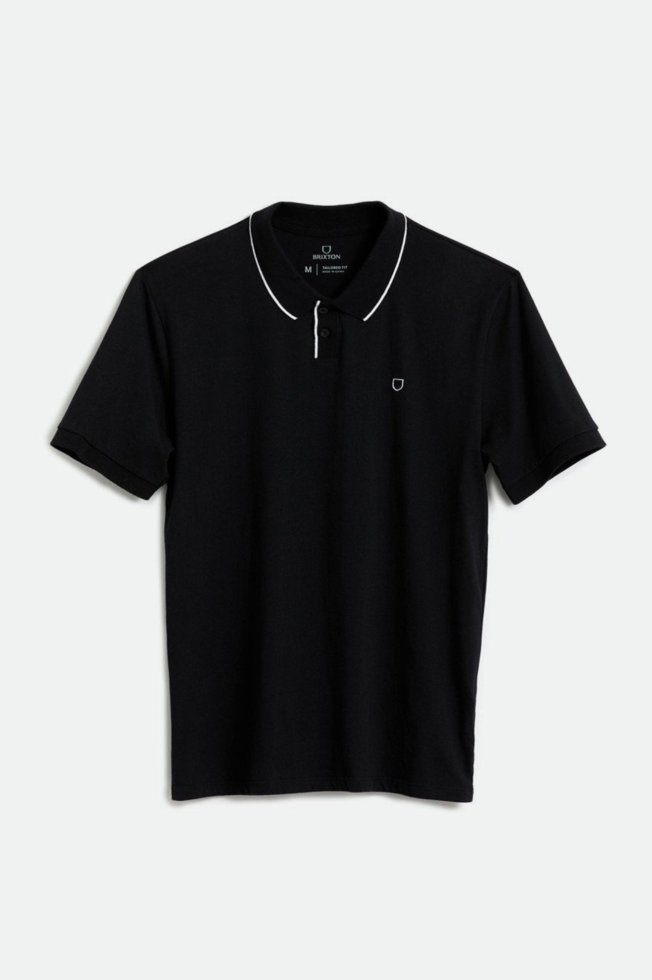 Brixton Proper S/S Polo ニットウェア メンズ 黒 | WPTSB5187