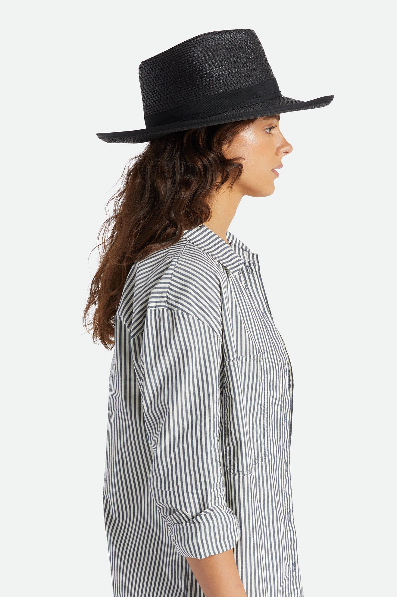 Brixton Reno Straw Hat ハット レディース 黒 | PRXCL3891