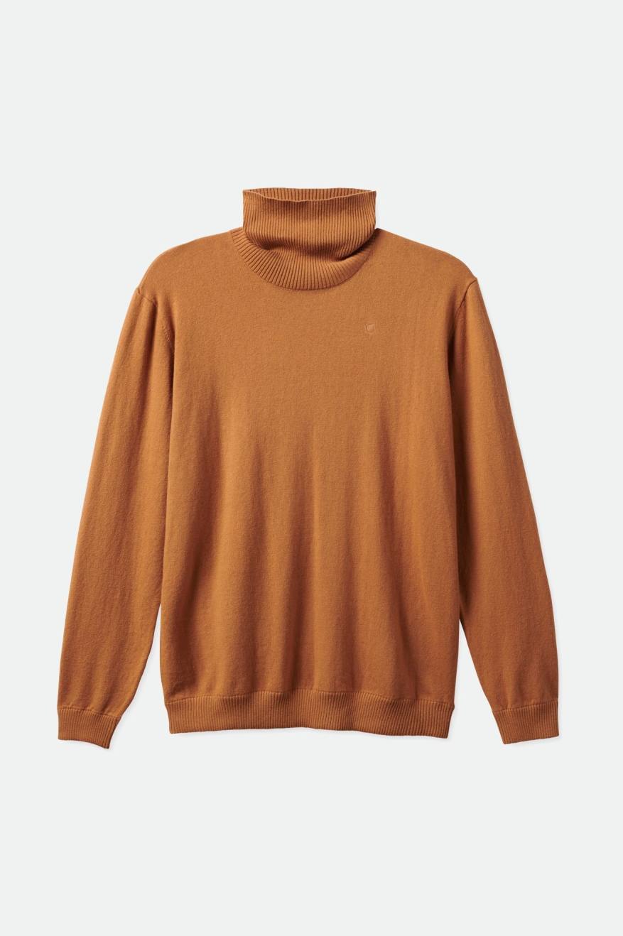 Brixton Reserve Cashmere L/S Turtleneck ニットウェア メンズ ブラウン | BPNUG5647