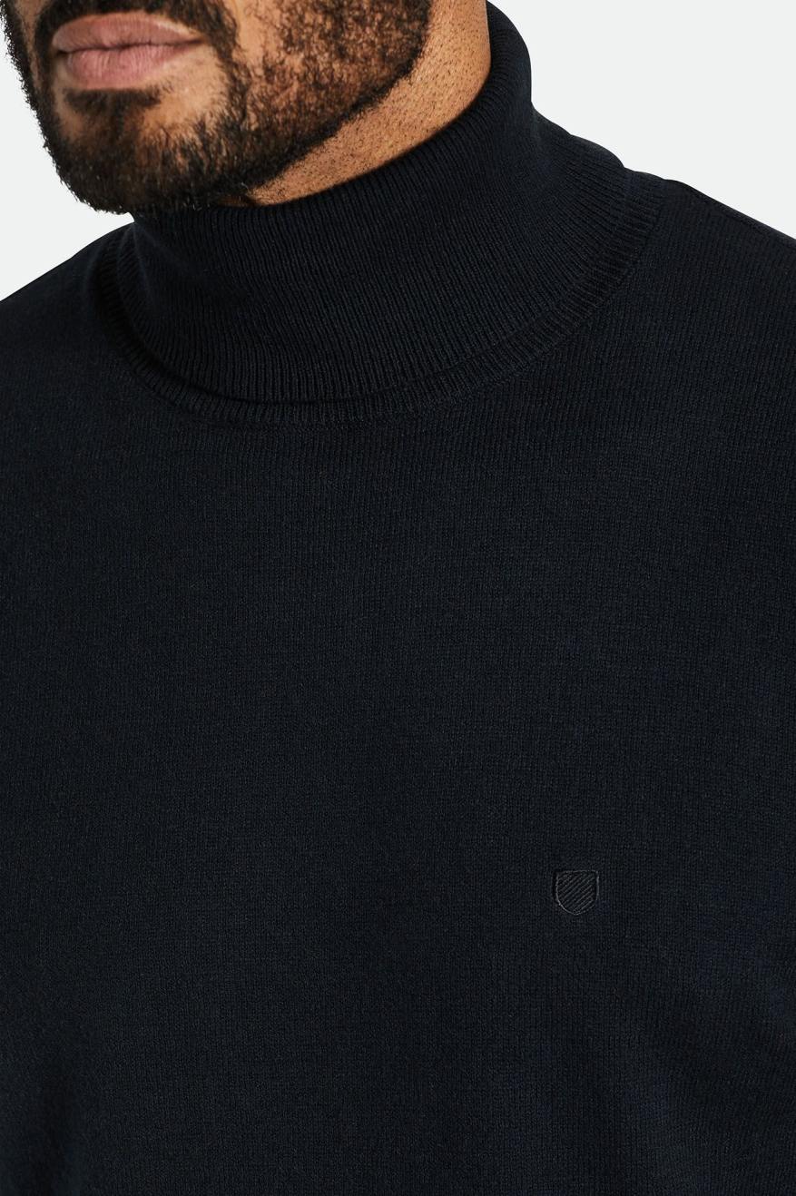 Brixton Reserve Cashmere L/S Turtleneck ニットウェア メンズ 黒 | NXMQI4981