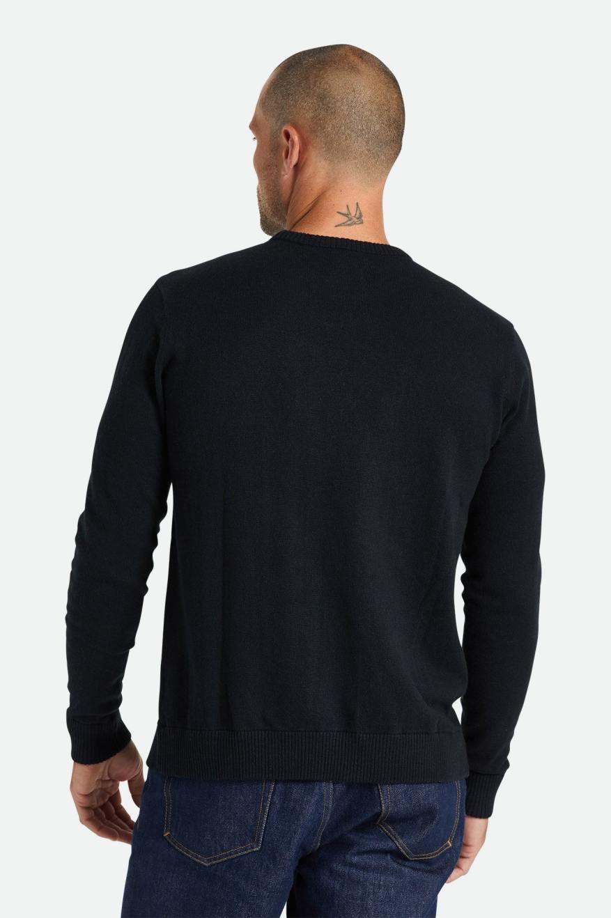 Brixton Reserve Cashmere Sweater ニットウェア メンズ 黒 | QCDLH9730