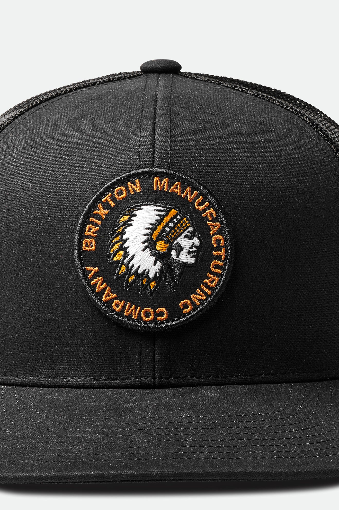 Brixton Rival Stamp NetPlus MP Trucker Hat キャップ メンズ 黒 | RBZOI4397