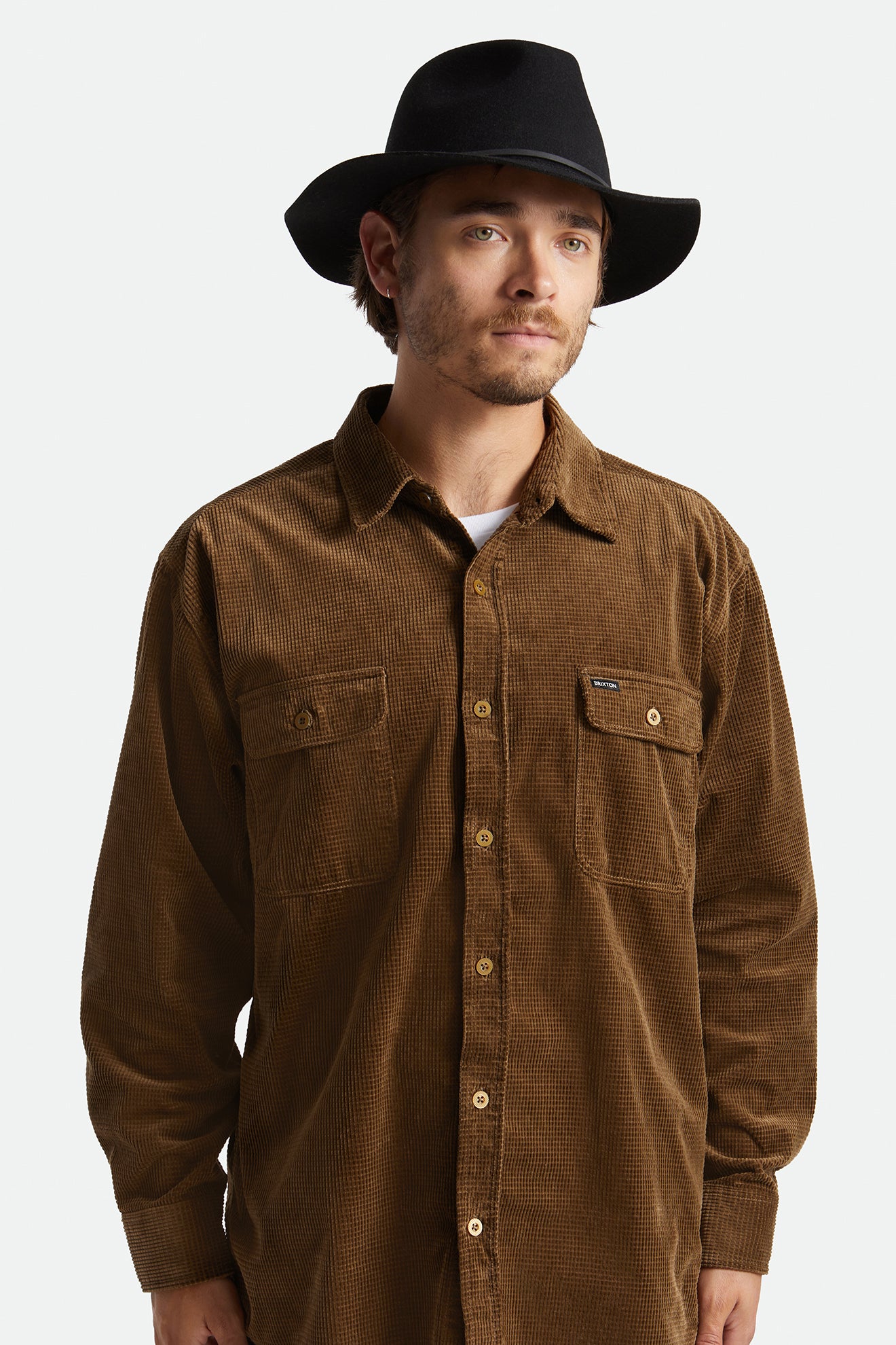 Brixton Wesley Fedora フェドーラ レディース 黒 | XZKWQ5416