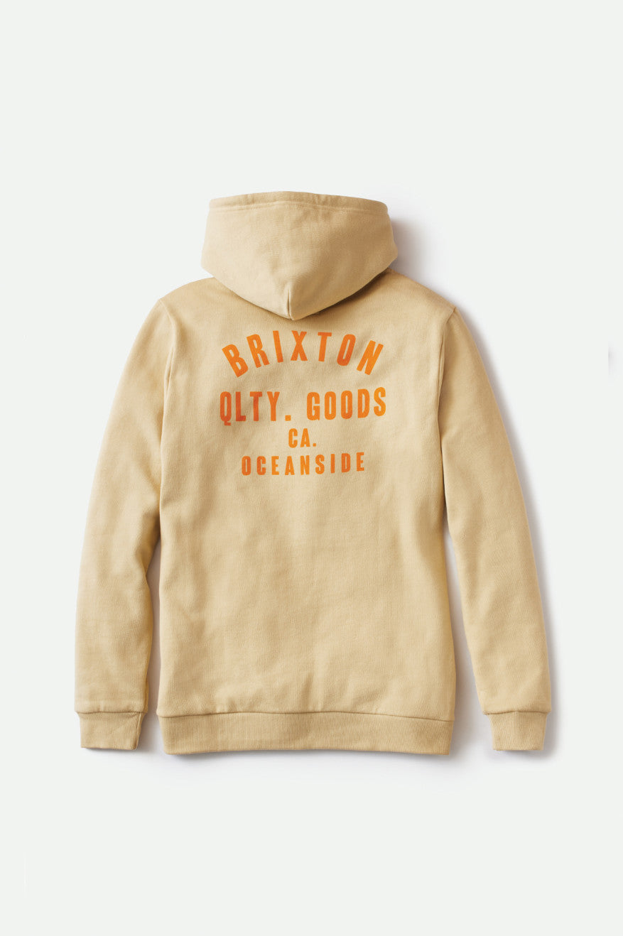 Brixton Woodburn Oceanside Fleece パーカー メンズ オレンジ | ILFYE1469