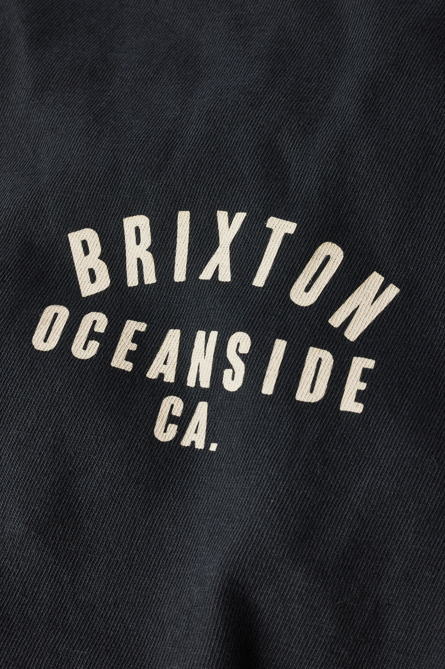 Brixton Woodburn Oceanside S/S Standard トップス メンズ 黒 白 | DMJLB6918